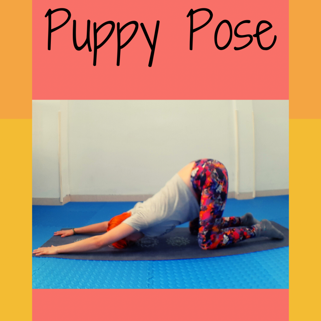 Stretch as far as you can in Puppy Pose