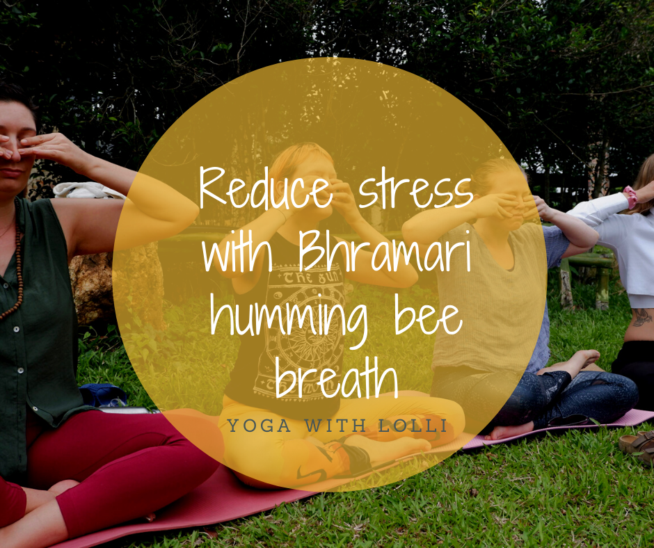 Reduce stress with Bhramari humming bee breath