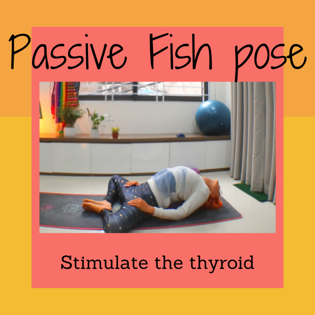 Passive fish pose - surrender and sink